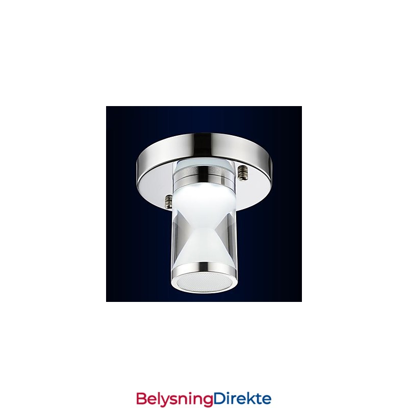 Moderne, Samtidskunstnerisk Krom Metall Innfelt Lampe