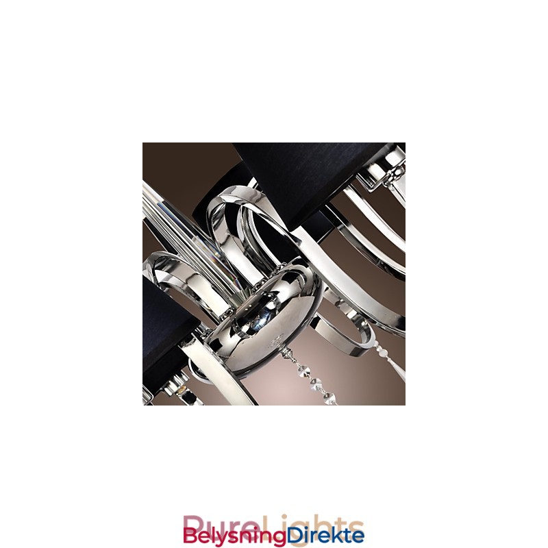 Moderne Samtids Tradisjonell Klassisk Rustikk Hytte Vintage Landlig Øy Krom Metalllysekrone