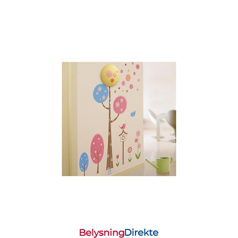 Kreativ 3D-Vegglampe Med Moderne Nattlys Som Kan Fjerne Veggklistremerker