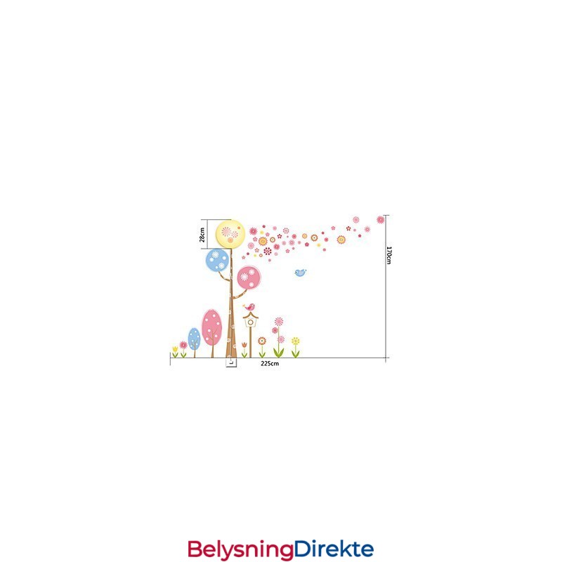 Kreativ 3D-Vegglampe Med Moderne Nattlys Som Kan Fjerne Veggklistremerker