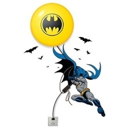 Kreativ Mote Batman-Tapet Diy-Veggpinne Liten Nattlampe Vegglampelys