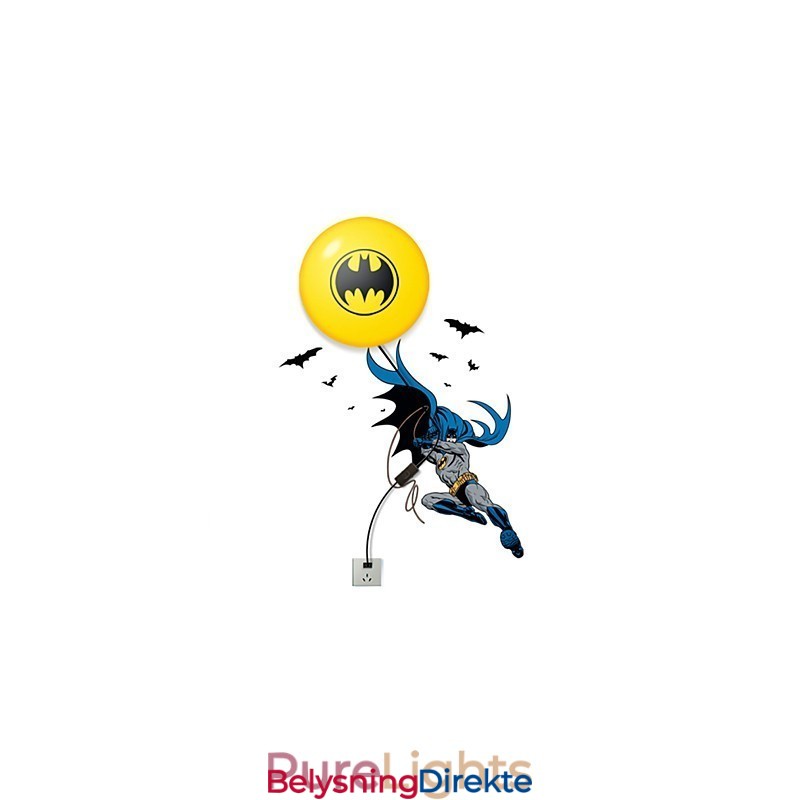 Kreativ Mote Batman-Tapet Diy-Veggpinne Liten Nattlampe Vegglampelys