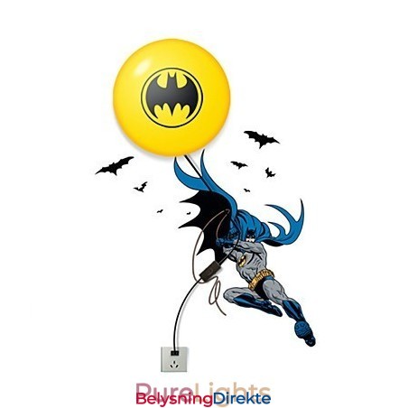 Kreativ Mote Batman-Tapet Diy-Veggpinne Liten Nattlampe Vegglampelys