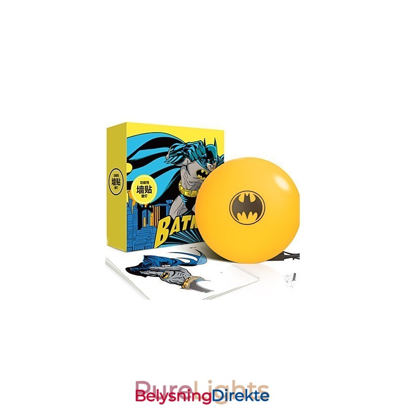 Kreativ Mote Batman-Tapet Diy-Veggpinne Liten Nattlampe Vegglampelys