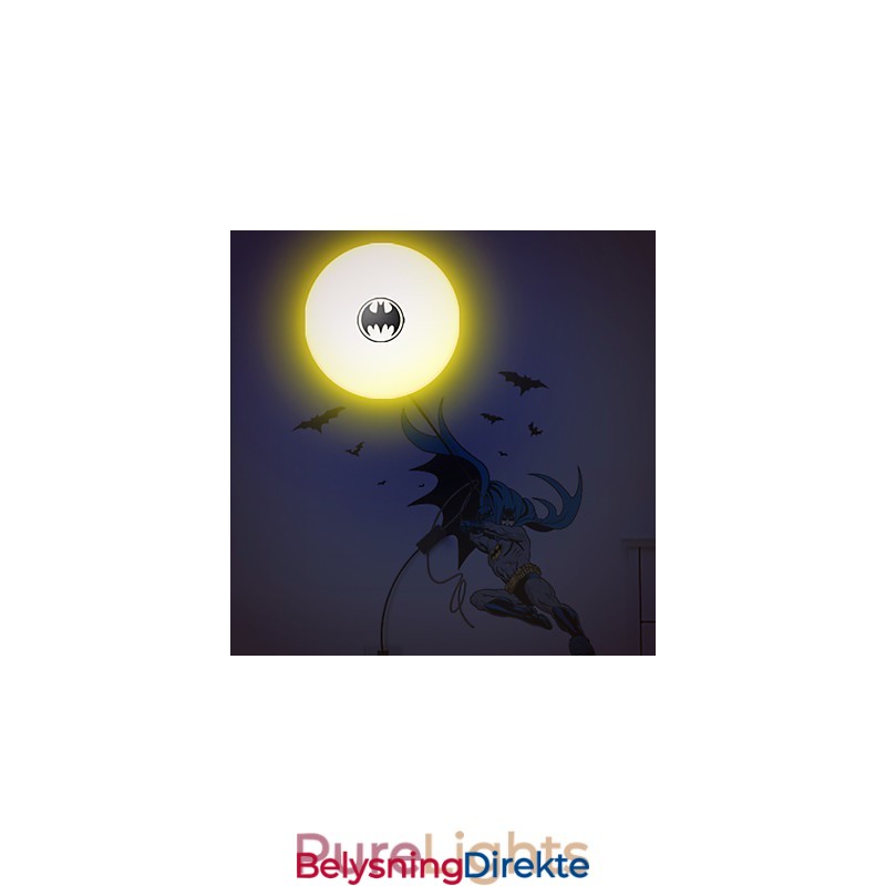 Kreativ Mote Batman-Tapet Diy-Veggpinne Liten Nattlampe Vegglampelys