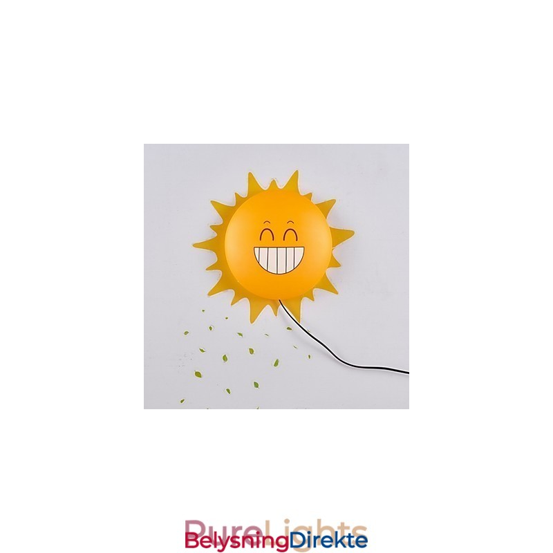 Tapet Vegglamper Blomsteransikt Gjør-Det-Selv Morsom Atmosfære Nattlampe Barn Nattbordslampe Dekorasjon Sol