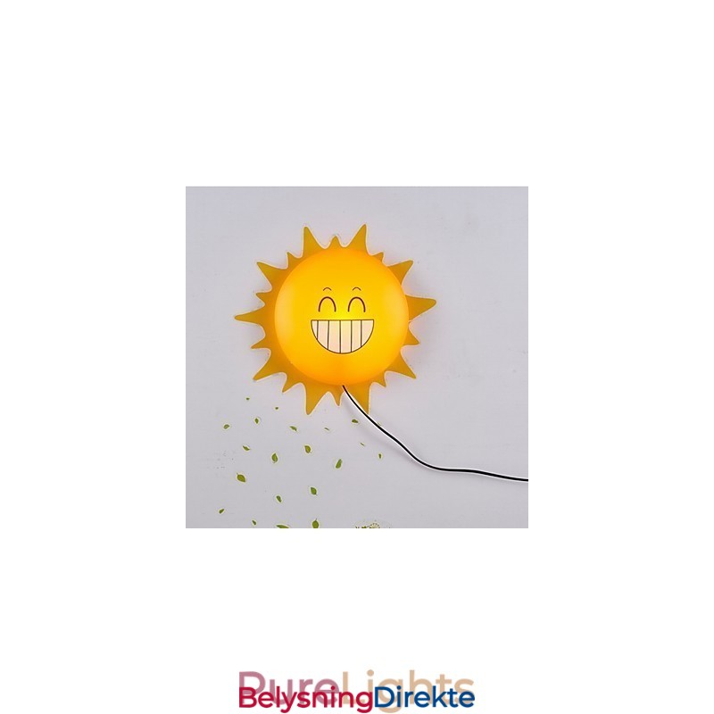 Tapet Vegglamper Blomsteransikt Gjør-Det-Selv Morsom Atmosfære Nattlampe Barn Nattbordslampe Dekorasjon Sol