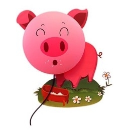 Tapet Vegglamper Blomsteransikt Gjør-Det-Selv Morsom Atmosfære Nattlampe Barn Nattbordslampe Dekorasjon Rosa Gris