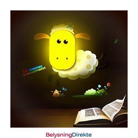 9*6*Morsomt Å Leke Med Kreativ Ånd Intelligent Lyskontroll Lite Nattlys Barnevegglampe Lys