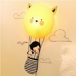 Vegglampe Moderne Samtids Kreativ 3D-Tapet Vegglampe Lys