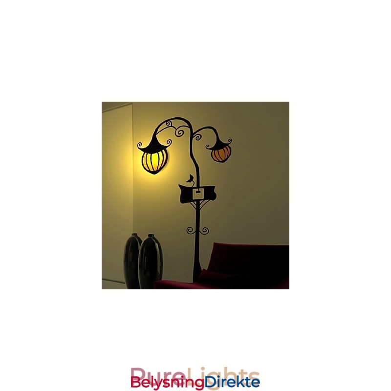 Gresskar Høytemperaturbestandig Plastlys Og Kreativ 3D-Veggpapirvegglampe