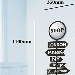 Stoppbokstav Høytemperaturbestandig Plastlys Og Kreativ 3D-Tapet Vegglampe
