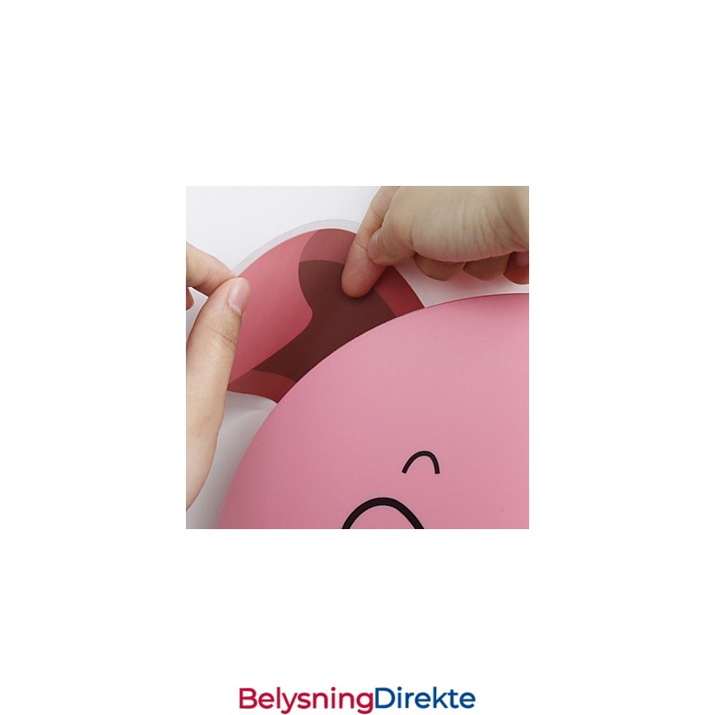 Gris Høytemperaturbestandig Plastlys Og 10 C Kan Fjerne Kreativ 3D-Veggpapirvegglampe