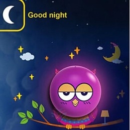 Lysdrevet Owl Vegglampe Pære Moderne Kreativ 3D Tapet Vegglampe Lys