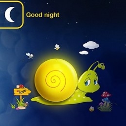 Snegl Høytemperaturbestandig Plastlys Og 10 C Kan Fjerne Kreativ 3D-Veggpapirvegglampe