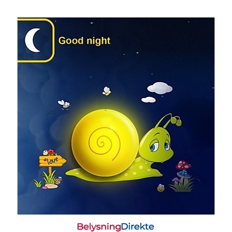 Snegl Høytemperaturbestandig Plastlys Og 10 C Kan Fjerne Kreativ 3D-Veggpapirvegglampe