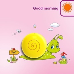 Snegl Høytemperaturbestandig Plastlys Og 10 C Kan Fjerne Kreativ 3D-Veggpapirvegglampe