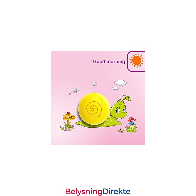 Snegl Høytemperaturbestandig Plastlys Og 10 C Kan Fjerne Kreativ 3D-Veggpapirvegglampe