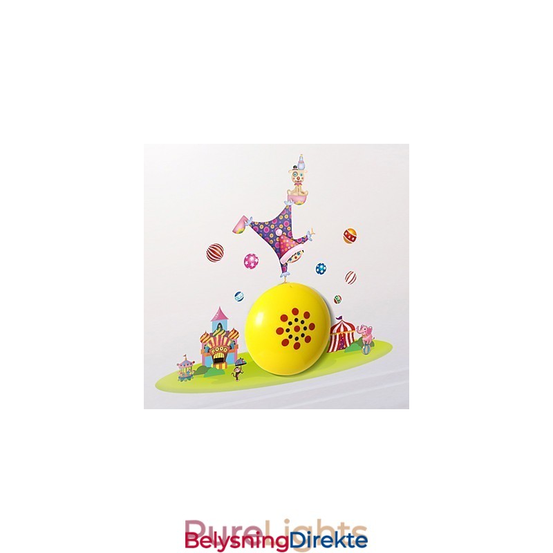 Klovn Høytemperaturbestandig Plastlampe Og 10 C Kan Fjerne Kreativ 3D Veggpapir Vegglampe