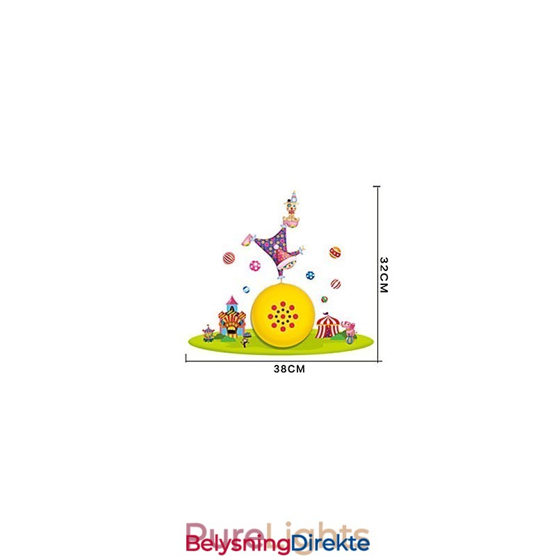 Klovn Høytemperaturbestandig Plastlampe Og 10 C Kan Fjerne Kreativ 3D Veggpapir Vegglampe