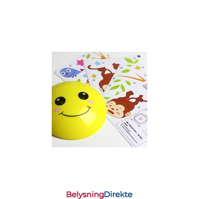 Veggklistremerker Apelysaktivert Intelligent Induksjon Smetop Pynt Vegglampe