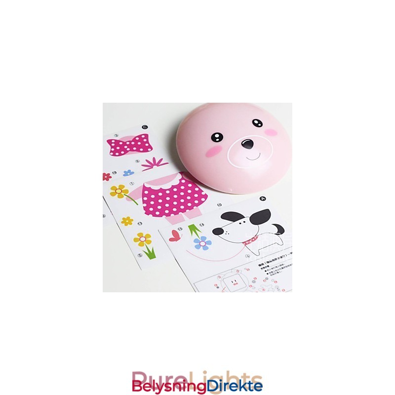 Veggklistremerker Bjørnelys Aktivert Intelligent Elektrisk Induksjon Smetop Pynt Vegglampe