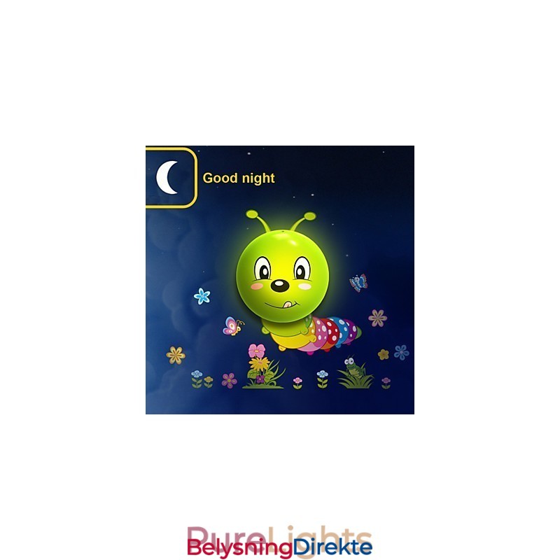 Caterpillar Høytemperaturbestandig Plastlys Og 10 C Kan Fjerne Kreativ 3D-Veggpapirvegglampe