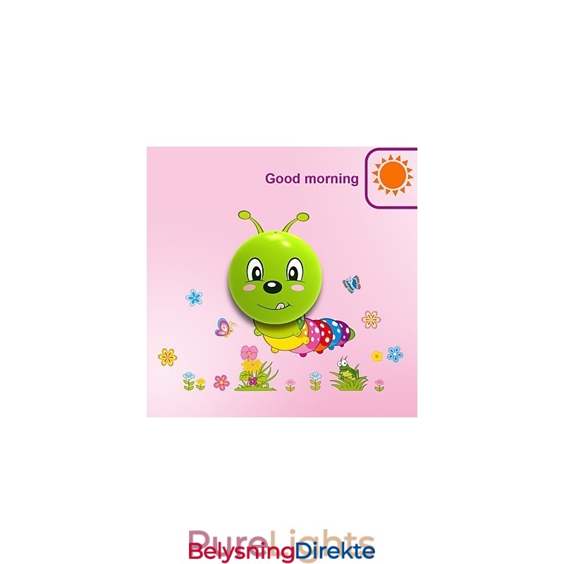 Caterpillar Høytemperaturbestandig Plastlys Og 10 C Kan Fjerne Kreativ 3D-Veggpapirvegglampe