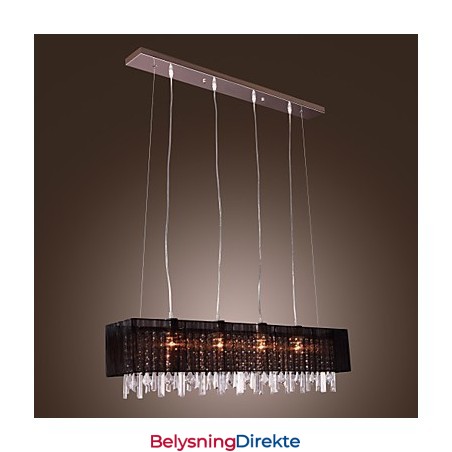 Moderne Samtids Pendellampe Med Lysøy Krystall Andre Metall