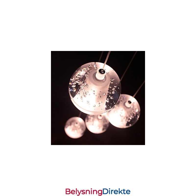 Moderne Pendellampe G4 Retrofit 7 Lys Forkrommet Krystall For Trappelys