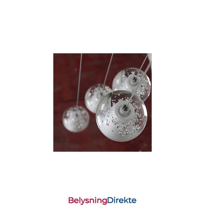 Moderne Pendellampe G4 Retrofit 7 Lys Forkrommet Krystall For Trappelys