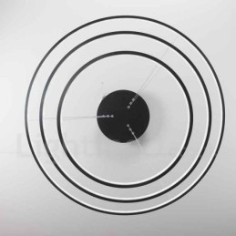 Dimbar Pendellampe Med Fjernkontroll, Moderne Design, Tre Ringer