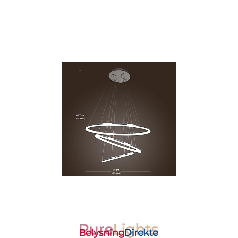 70W Moderne, Samtidskunstnerisk Mini-Stil, Galvanisert Metallpendellampe