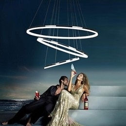 70W Moderne, Samtidskunstnerisk Mini-Stil, Galvanisert Metallpendellampe