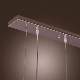 Moderne Samtids Pendellampe Med Lysøy Krystall Andre Metall