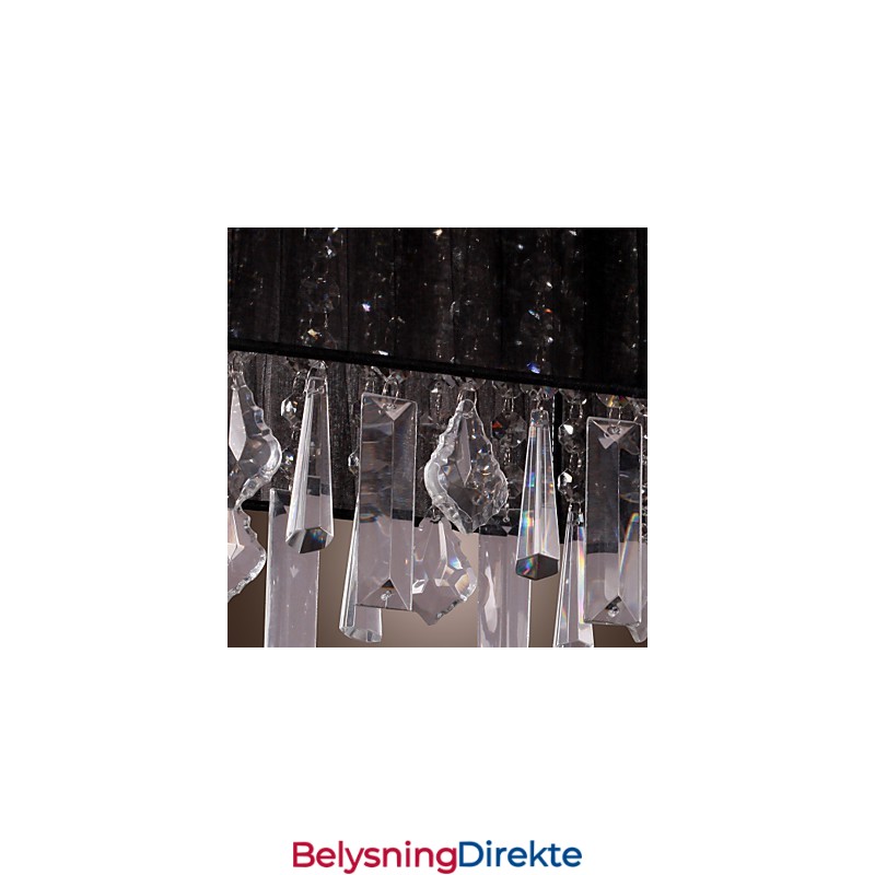 Moderne Samtids Pendellampe Med Lysøy Krystall Andre Metall