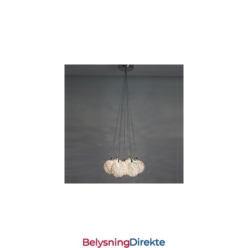 Moderne Pendellampe Med 7 Lys, Dekorativ Pendellampe I Aluminium, Til Hjemmeinnredning