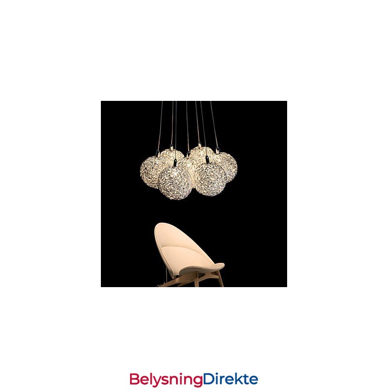 Moderne Pendellampe Med 7 Lys, Dekorativ Pendellampe I Aluminium, Til Hjemmeinnredning