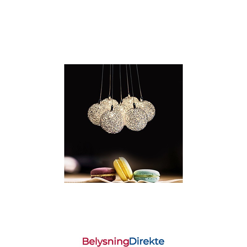 Moderne Pendellampe Med 7 Lys, Dekorativ Pendellampe I Aluminium, Til Hjemmeinnredning