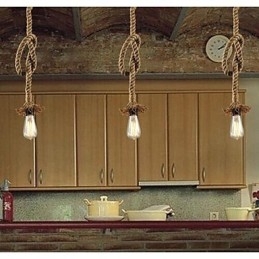 Tradisjonell Klassisk Rustikk Hytte Vintage Landlig Retro Pendellampe