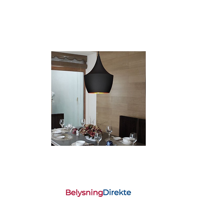 Pendellampe Retro Vintage Tom Dixon Design Svart