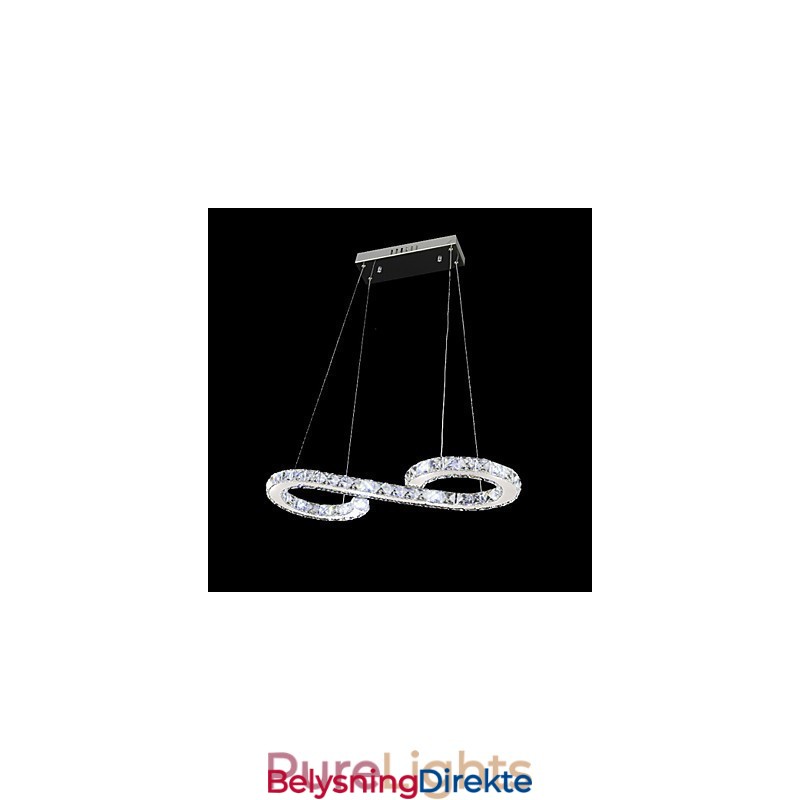 Moderne Og Moderne Krystallkrommetallpendellampe