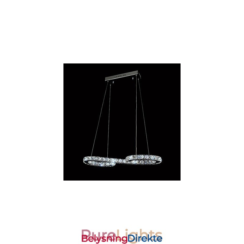 Moderne Og Moderne Krystallkrommetallpendellampe