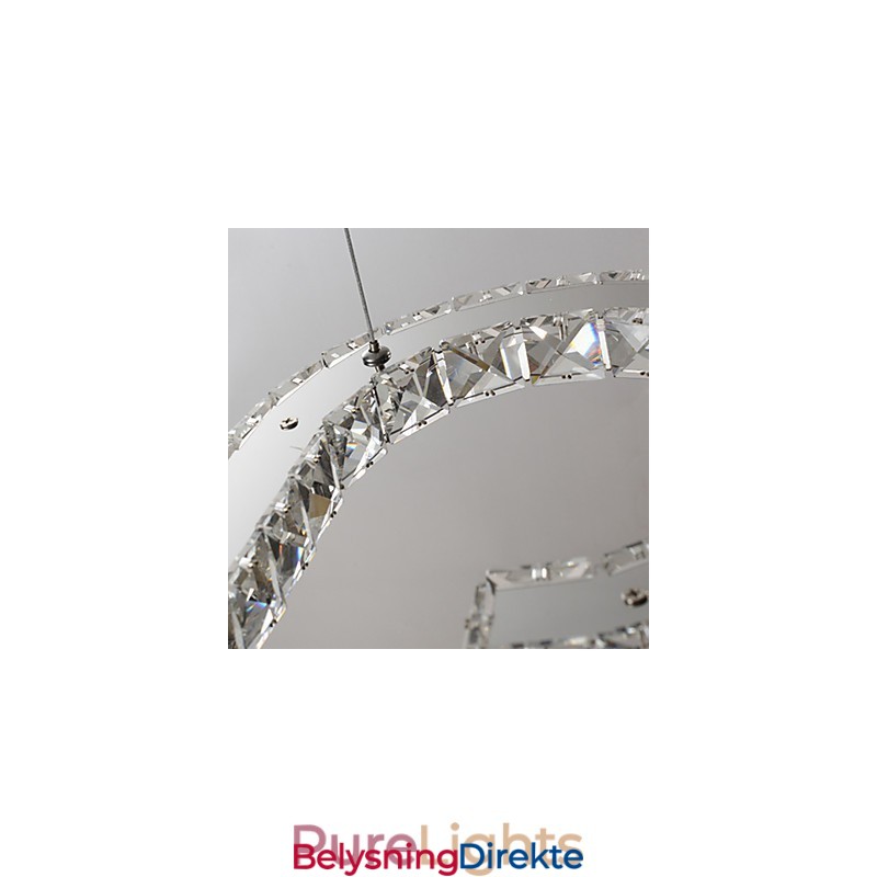 Moderne Og Moderne Krystallkrommetallpendellampe