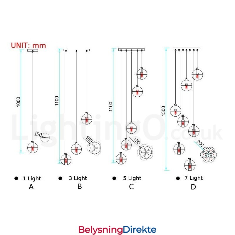 Creative Engineering Stage Meteorer Krystallkule Pendellampe
