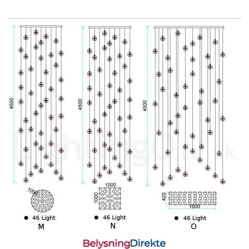 Creative Engineering Stage Meteorer Krystallkule Pendellampe