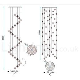 Creative Engineering Stage Meteorer Krystallkule Pendellampe