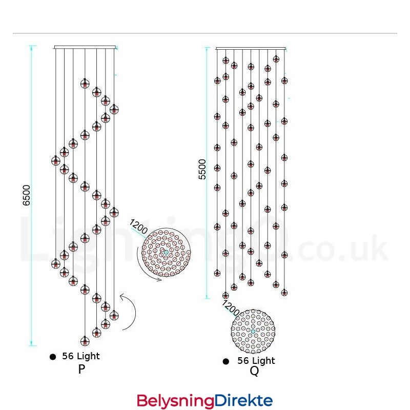 Creative Engineering Stage Meteorer Krystallkule Pendellampe