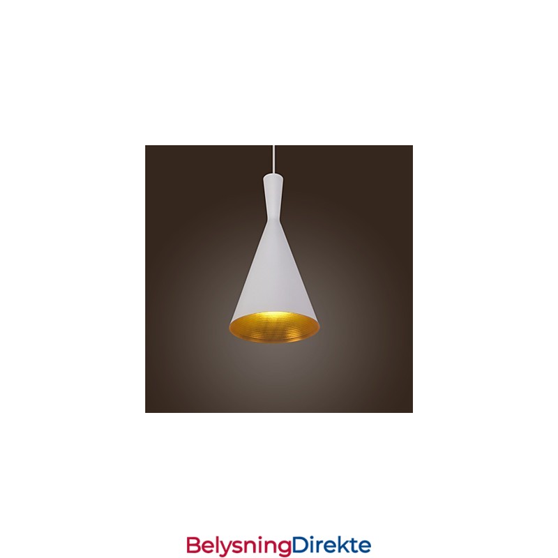 Pendellampe Retro Vintage Tom Dixon Design Svart Hvit C-Type Kafépendellamper