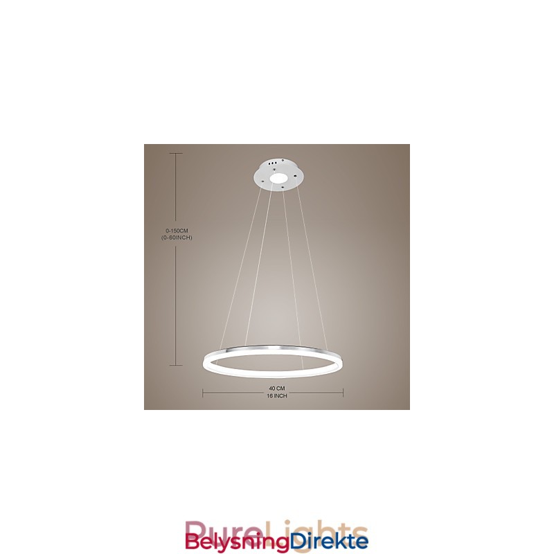 Moderne Design Pendellampe Av Høy Kvalitet I Akryl, Enkelt Ringformet
